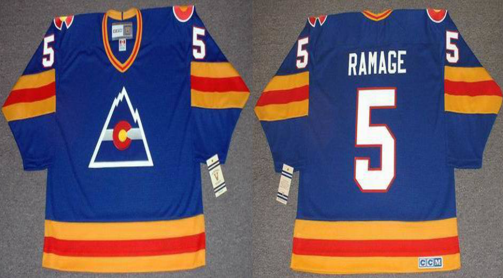 2019 Men Colorado Avalanche #5 Ramage blue CCM NHL jerseys